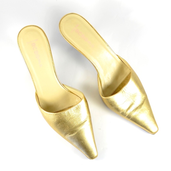 Womens gold kitten heels Clearance